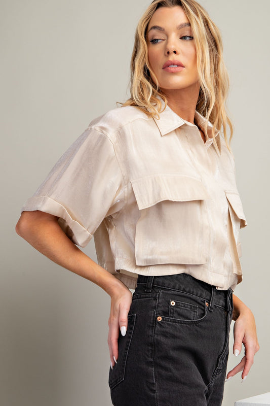 Cropped Surplus Top